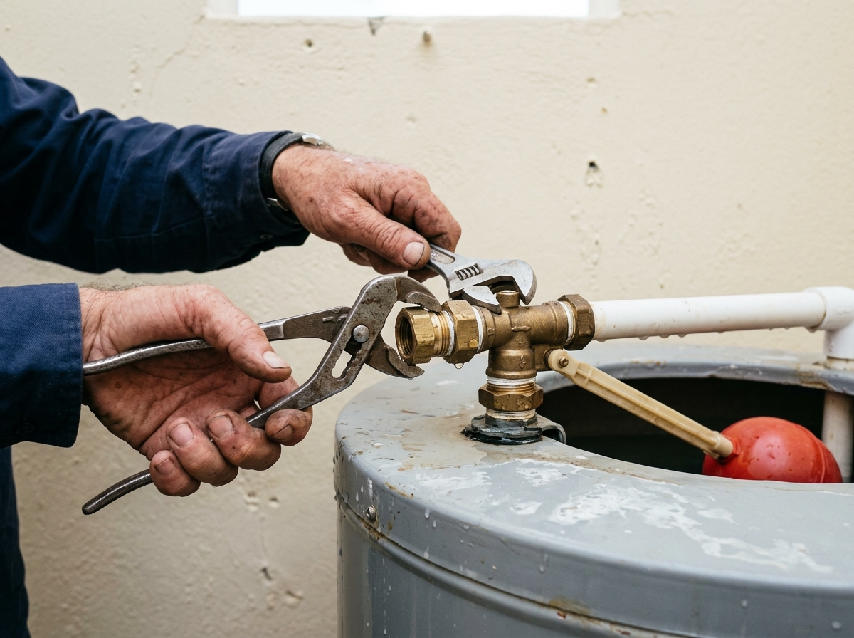 SIX7 water tank and float valve replacement — same visit